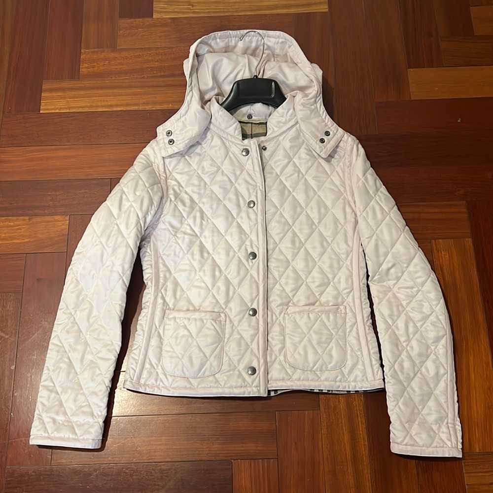 Burberry Light Pink Qulited Jacket